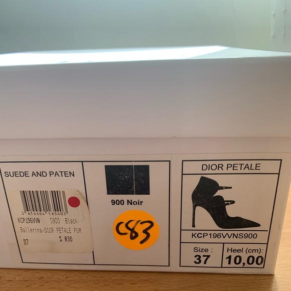 Dior Petale Suede Heels in Black with All Original Packaging and Box - Picture 6 of 8